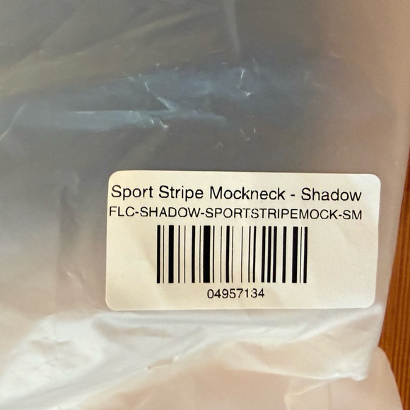 PARKE Sport Stripe Mockneck Fleece Shadow S/M - Picture 7 of 7